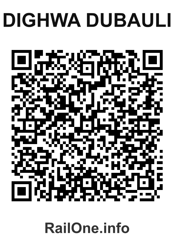 RailOne QR Code for Dighwa Dubauli station