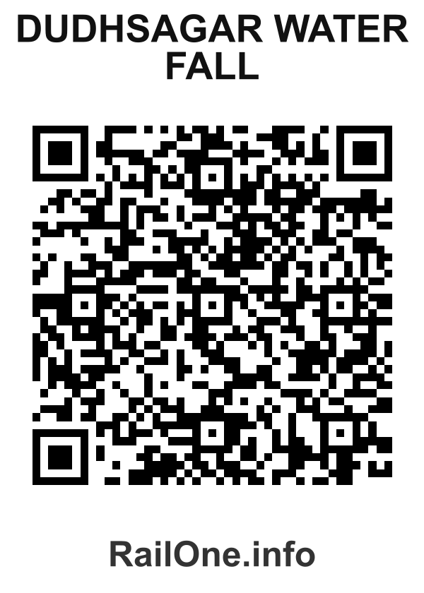 RailOne QR Code for Dudhsagar Water Fall station