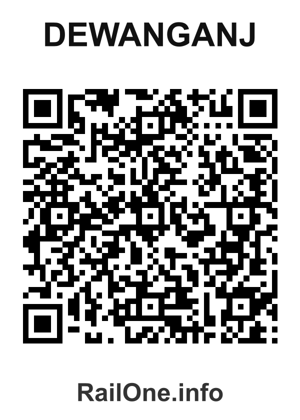 RailOne QR Code for Dewanganj station
