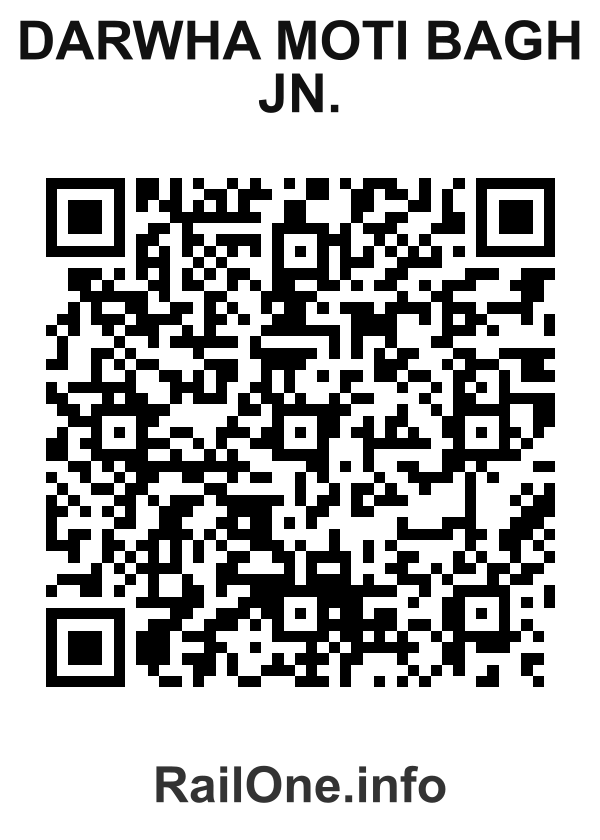 RailOne QR Code for Darwha Moti Bagh Jn. station