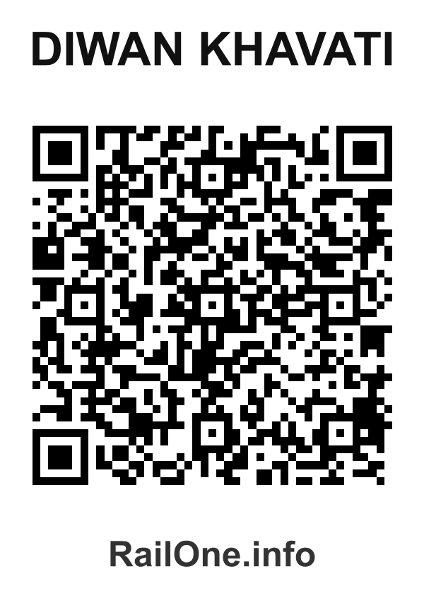 RailOne QR Code for Diwan Khavati station