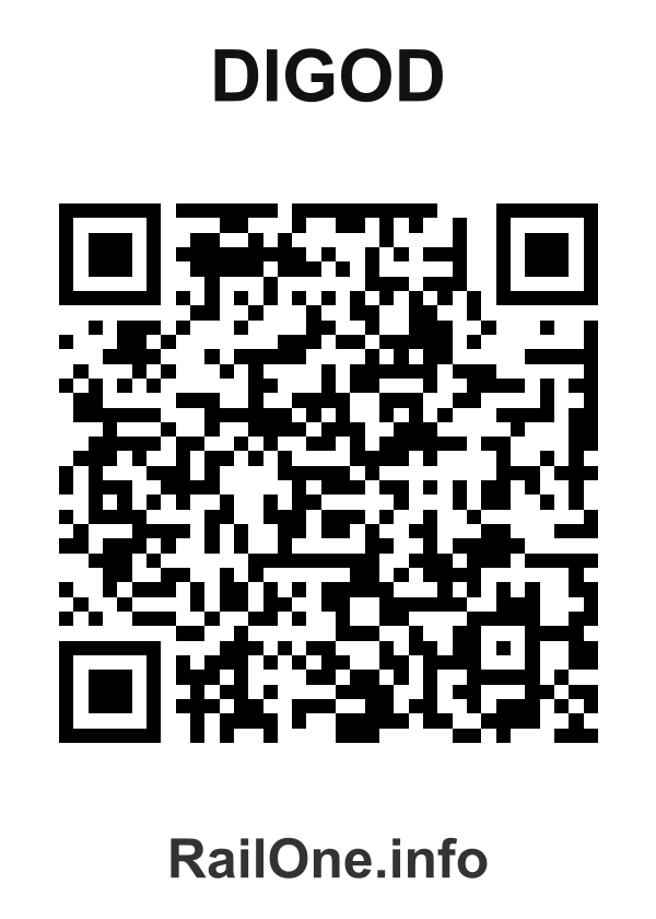 RailOne QR Code for Digod station