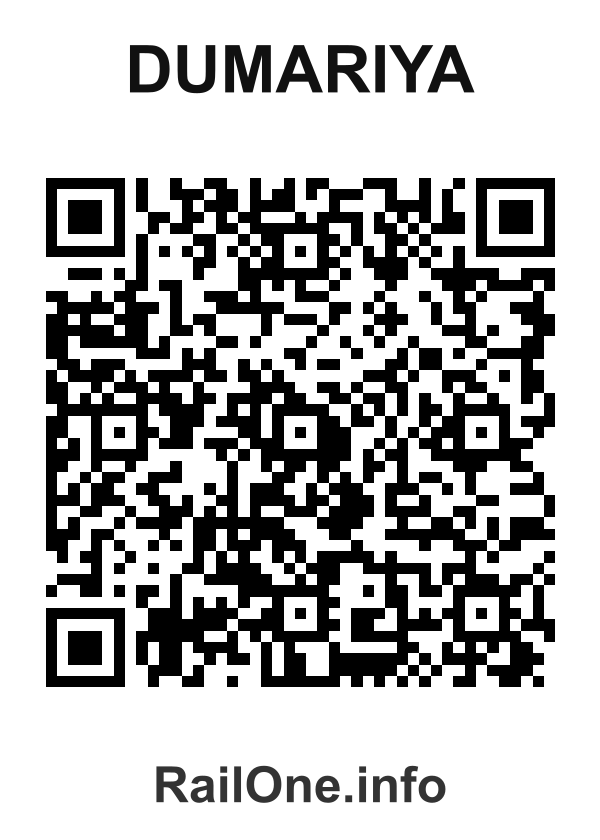 RailOne QR Code for Dumariya station