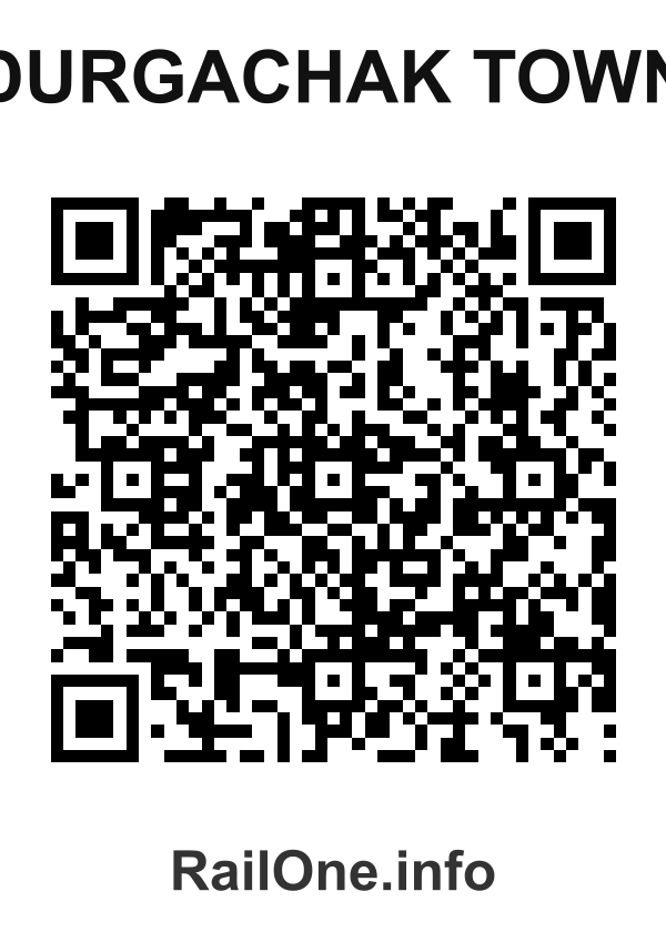 RailOne QR Code for Durgachak Town station