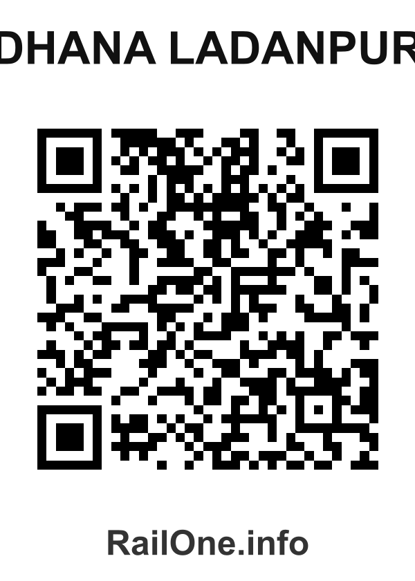 RailOne QR Code for Dhana Ladanpur station