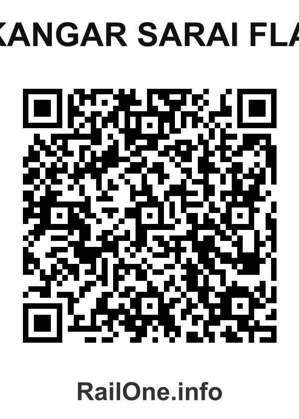 RailOne QR Code for Ekangar Sarai Flag station