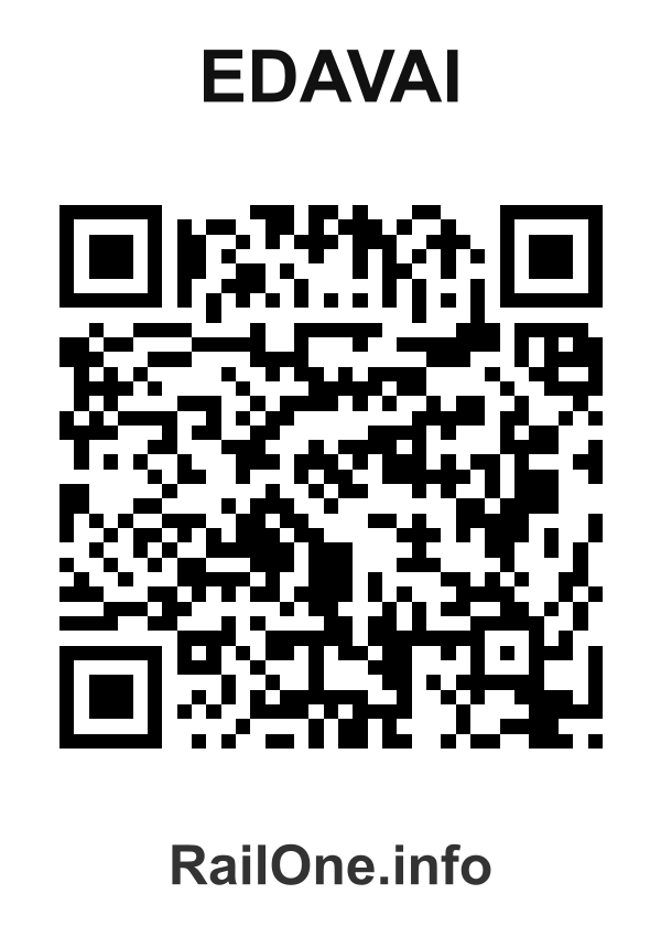 RailOne QR Code for Edavai station