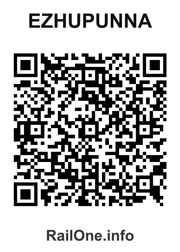 RailOne QR Code for Ezhupunna station