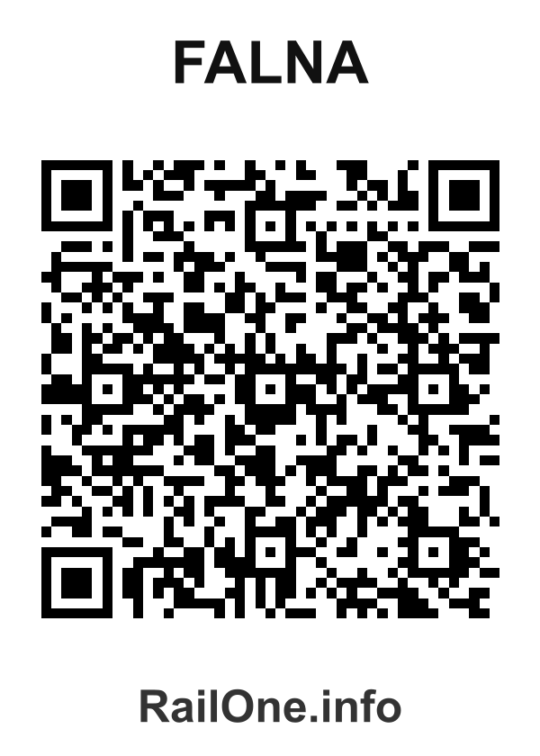 RailOne QR Code for Falna station