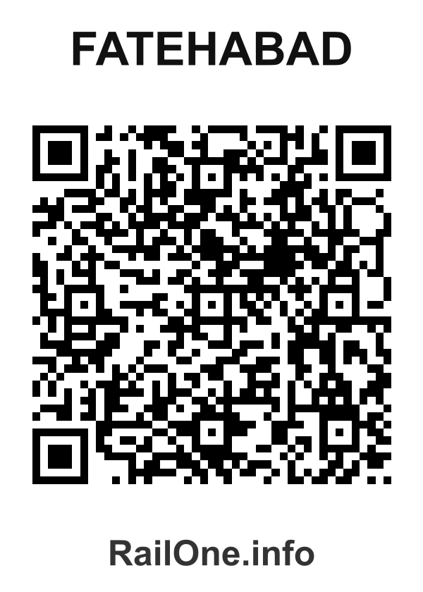 RailOne QR Code for Fatehabad station