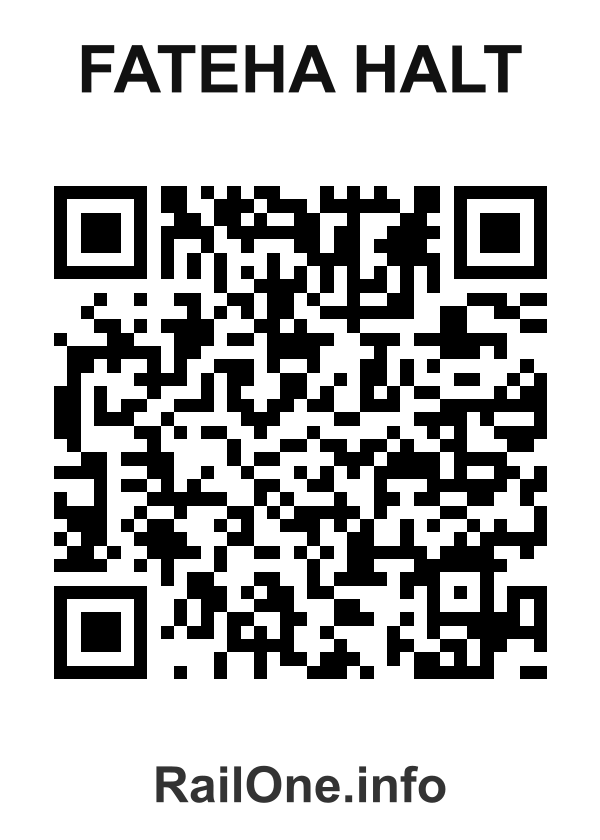 RailOne QR Code for Fateha Halt station