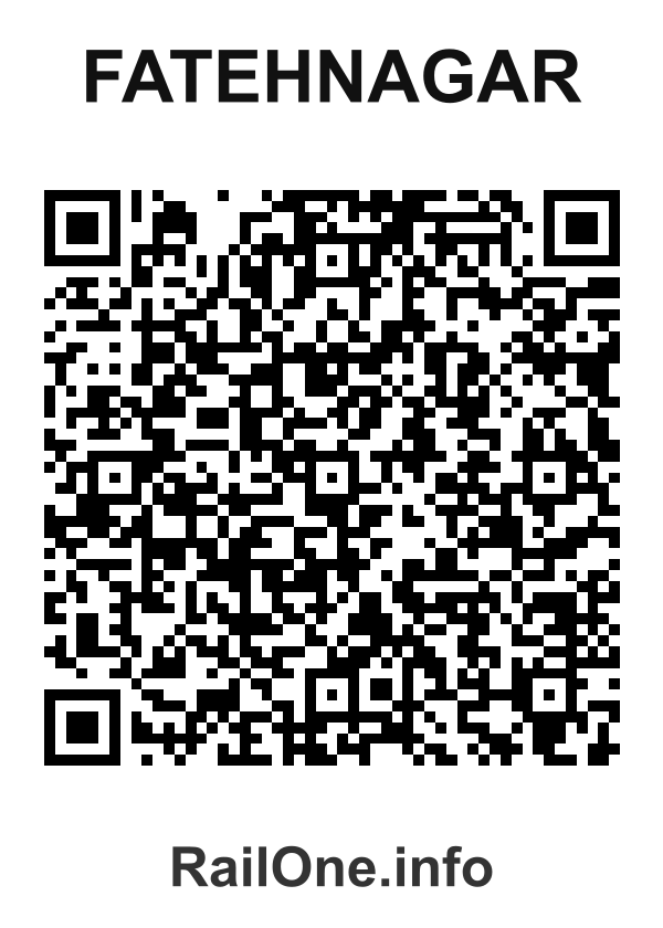 RailOne QR Code for Fatehnagar station