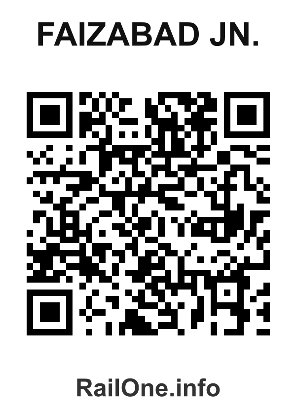 RailOne QR Code for Faizabad Jn. station