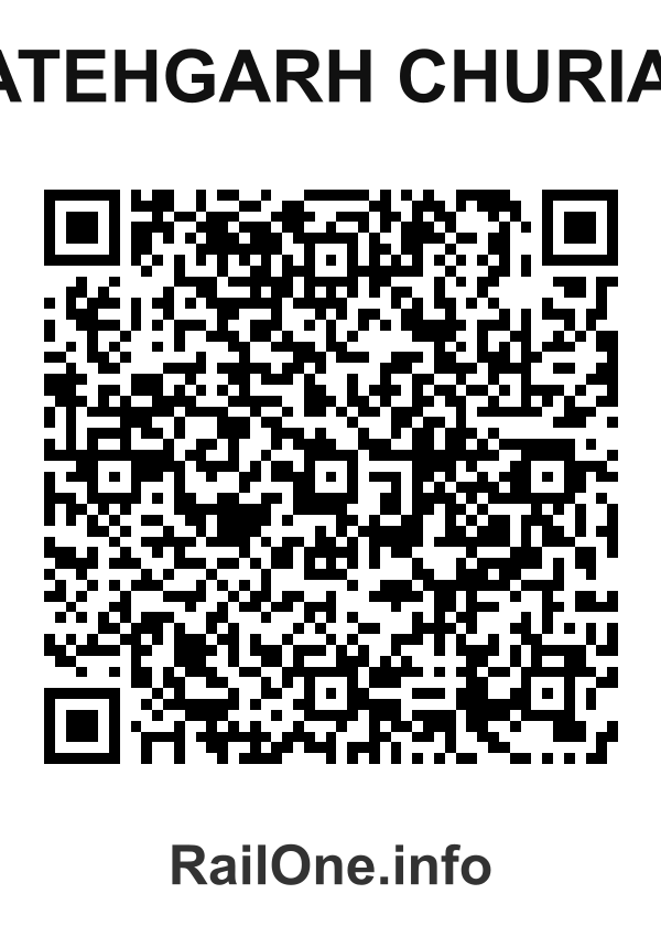 RailOne QR Code for Fatehgarh Churian station