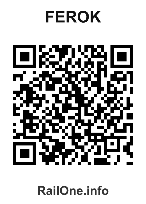 RailOne QR Code for Ferok station