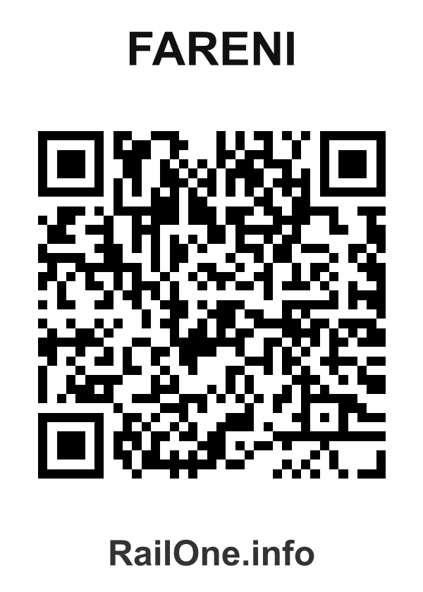 RailOne QR Code for Fareni station
