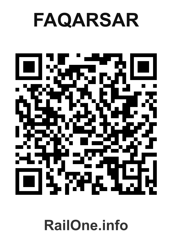 RailOne QR Code for Faqarsar station