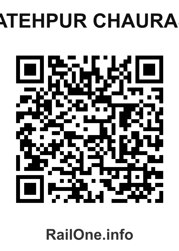 RailOne QR Code for Fatehpur Chaurasi station