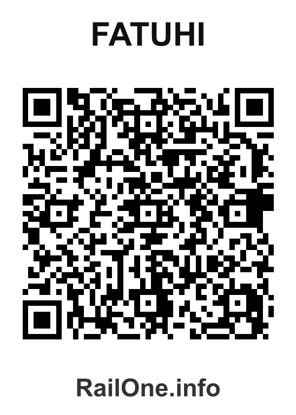 RailOne QR Code for Fatuhi station