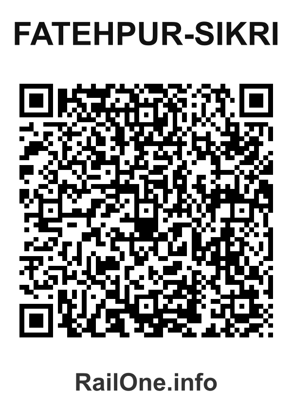 RailOne QR Code for Fatehpur-sikri station