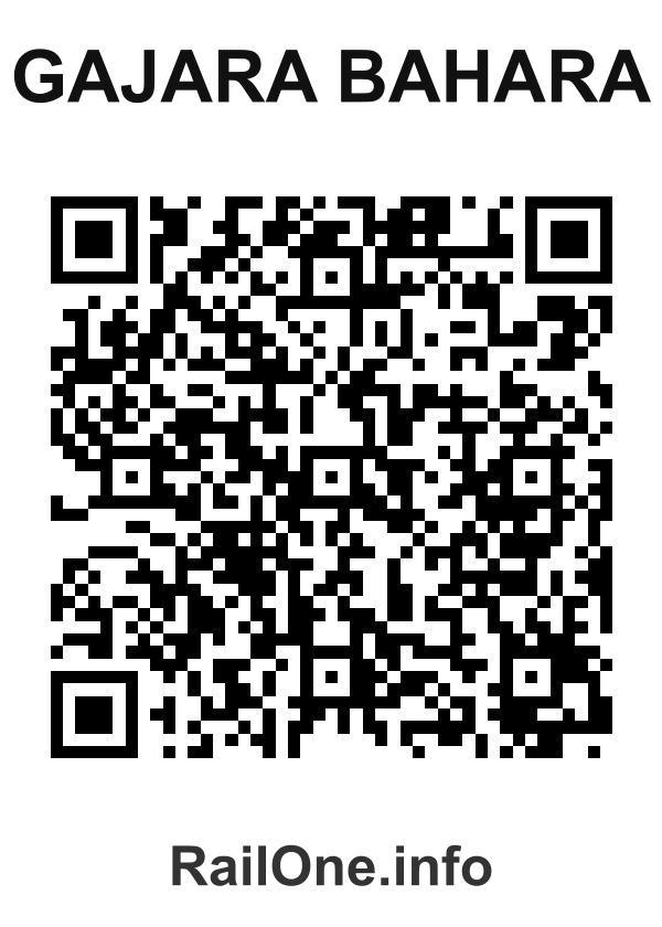 RailOne QR Code for Gajara Bahara station