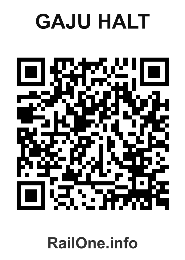 RailOne QR Code for Gaju Halt station