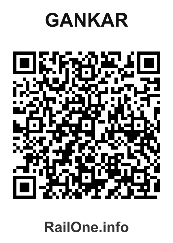 RailOne QR Code for Gankar station
