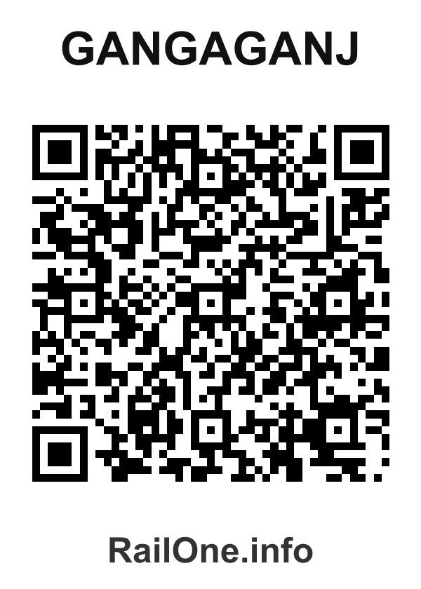 RailOne QR Code for Gangaganj station