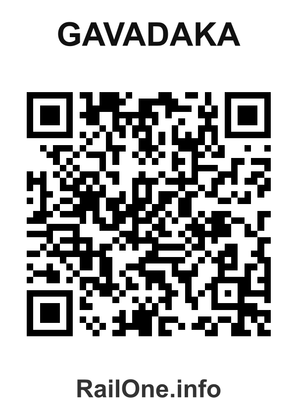RailOne QR Code for Gavadaka station