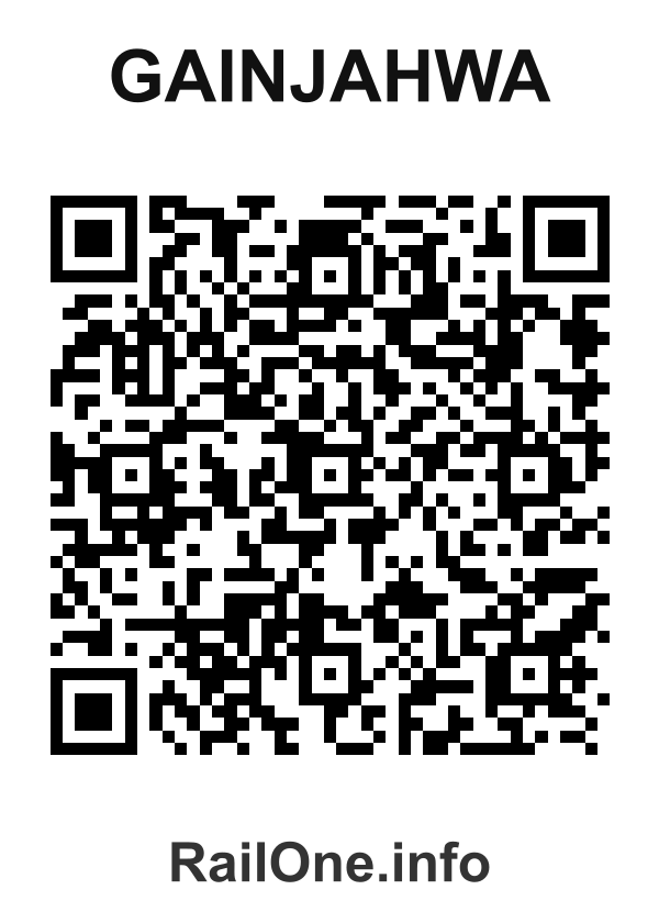 RailOne QR Code for Gainjahwa station