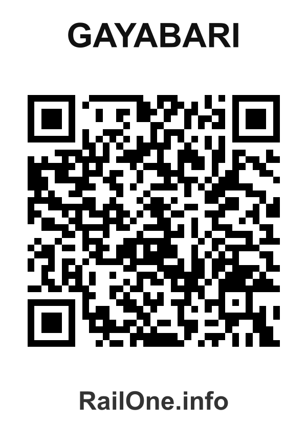 RailOne QR Code for Gayabari station