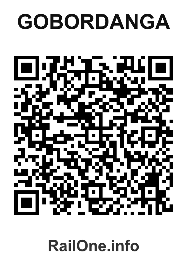 RailOne QR Code for Gobordanga station