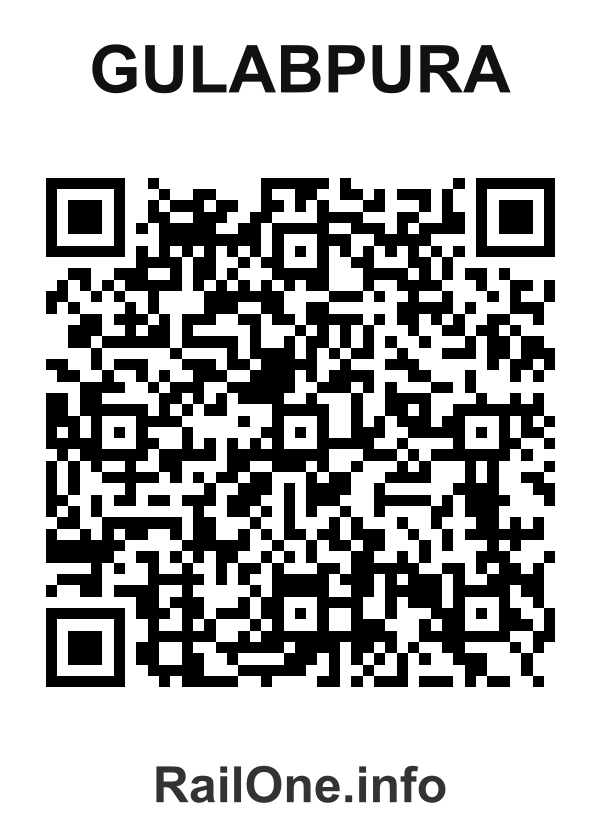RailOne QR Code for Gulabpura station
