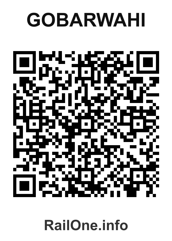 RailOne QR Code for Gobarwahi station