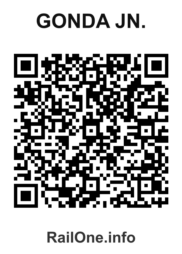 RailOne QR Code for Gonda Jn. station