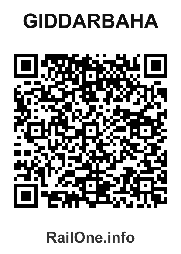 RailOne QR Code for Giddarbaha station