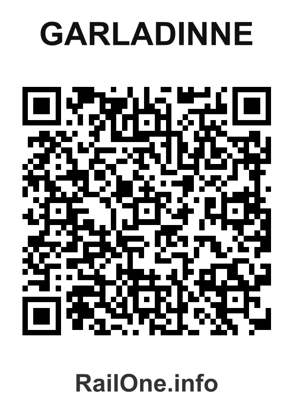 RailOne QR Code for Garladinne station