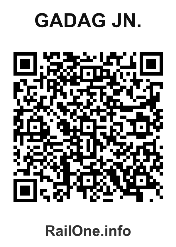 RailOne QR Code for Gadag Jn. station