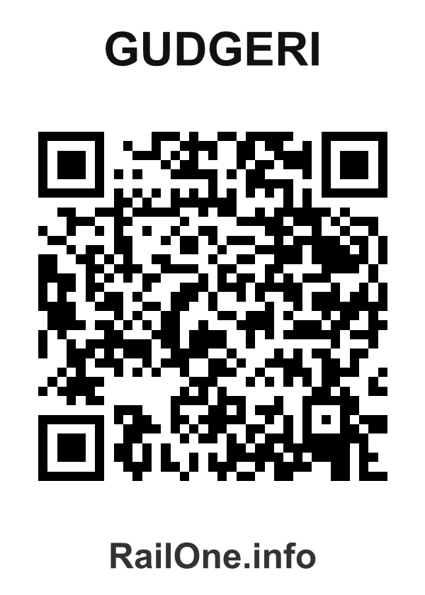RailOne QR Code for Gudgeri station
