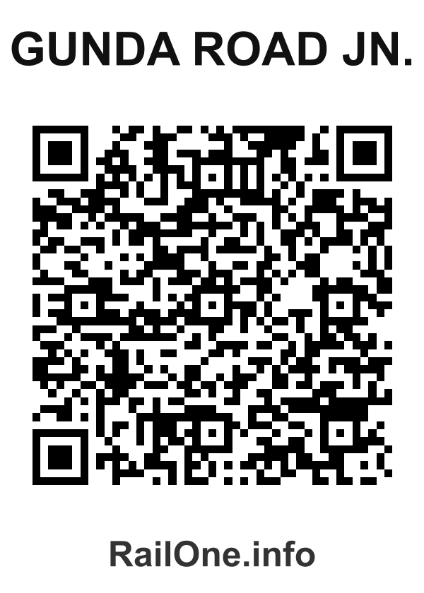 RailOne QR Code for Gunda Road Jn. station