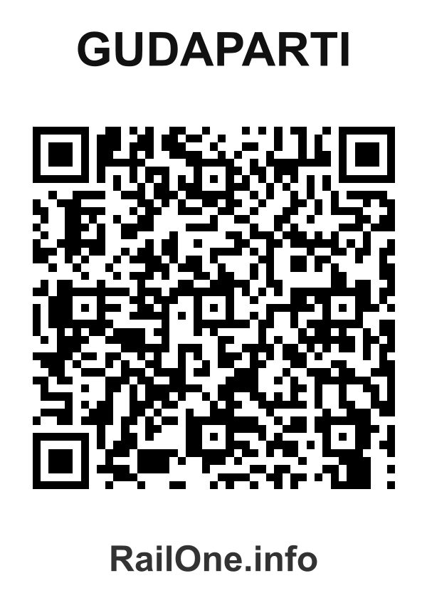 RailOne QR Code for Gudaparti station