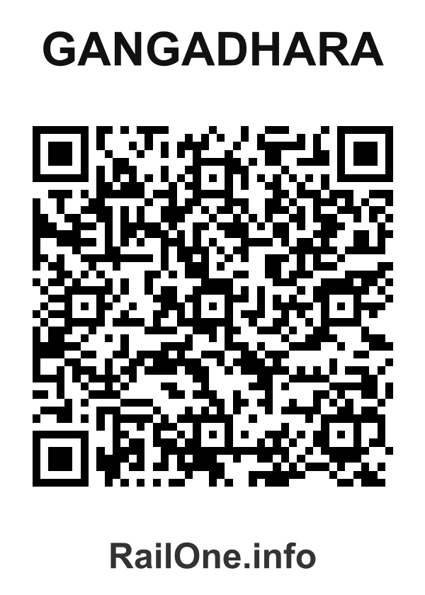 RailOne QR Code for Gangadhara station