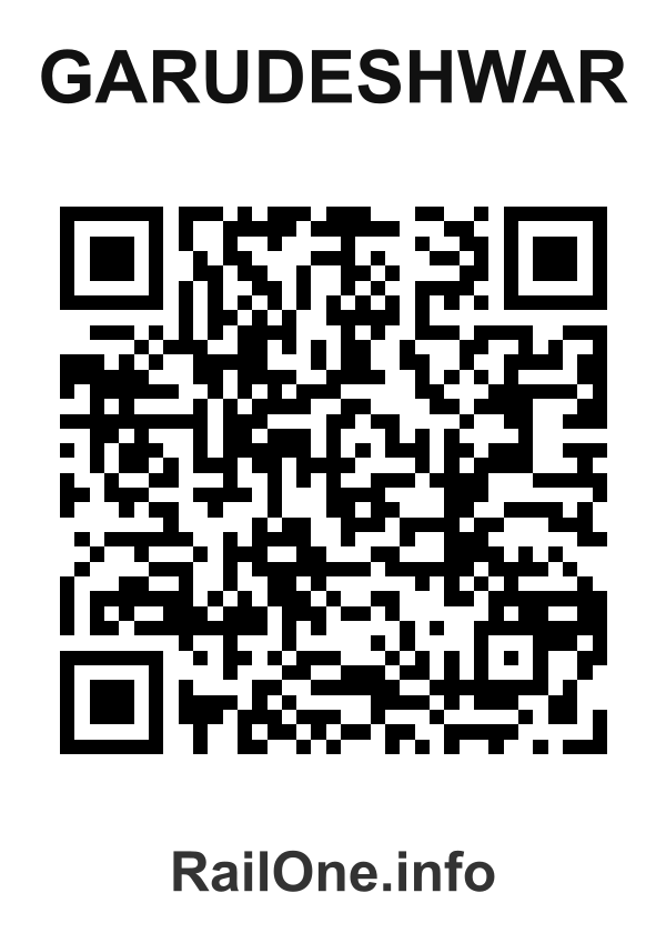 RailOne QR Code for Garudeshwar station