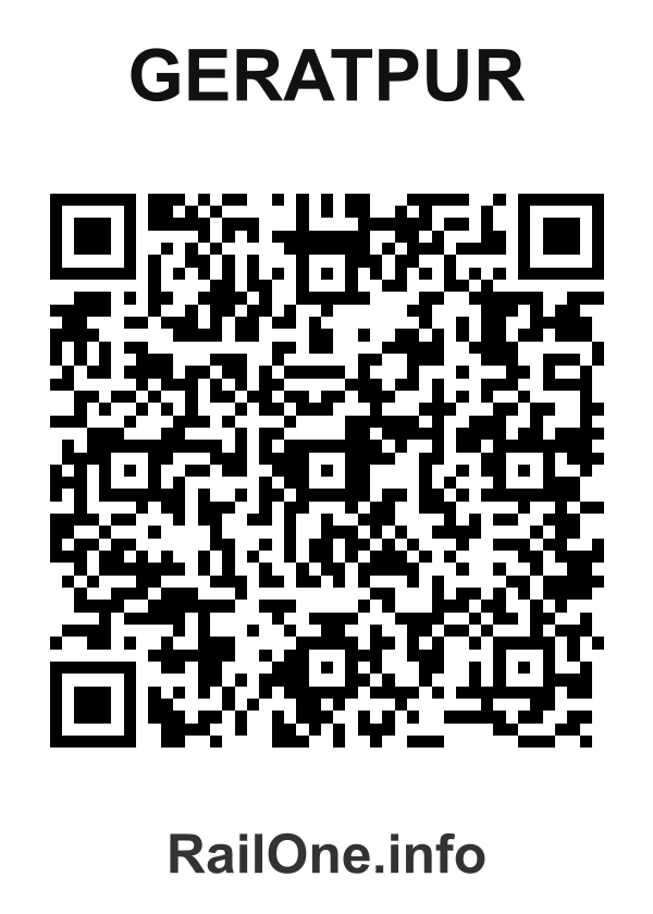 RailOne QR Code for Geratpur station
