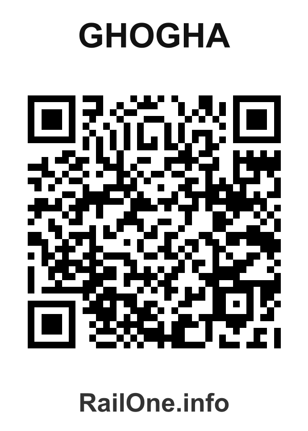 RailOne QR Code for Ghogha station