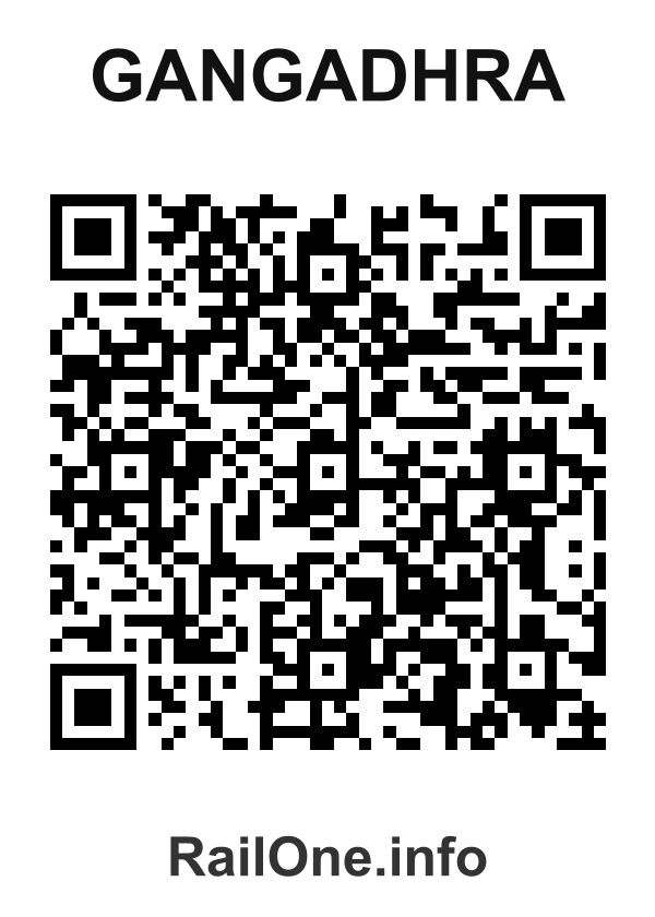 RailOne QR Code for Gangadhra station