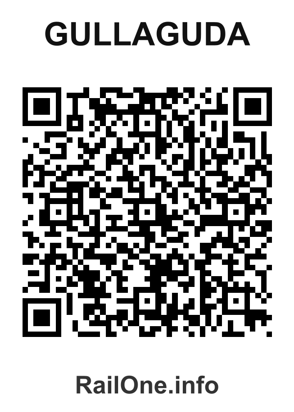 RailOne QR Code for Gullaguda station