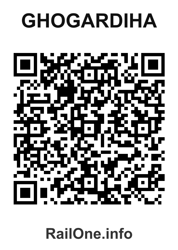 RailOne QR Code for Ghogardiha station