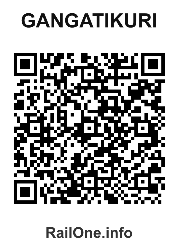 RailOne QR Code for Gangatikuri station