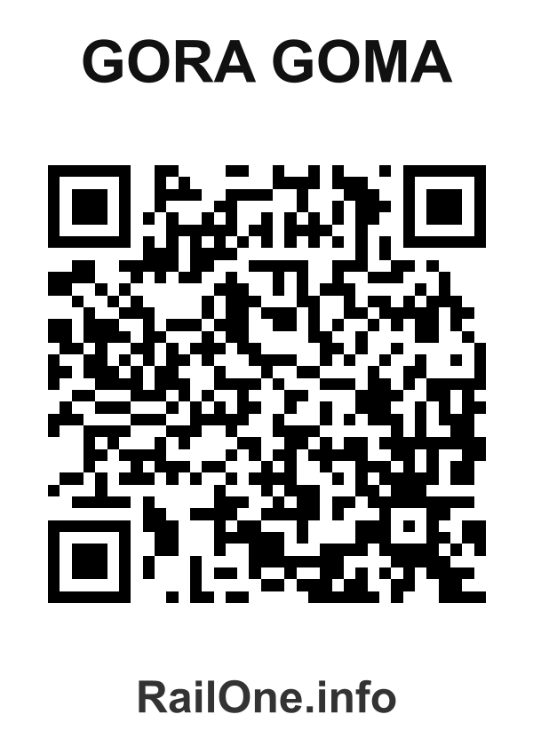 RailOne QR Code for Gora Goma station